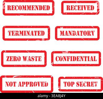 Vintage Grunge Rubber Stamp Vector Seal Template Stock Vector