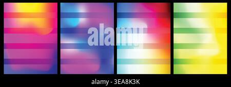 Transparent Grid Background and Abstract Vector Elements Stock Vector