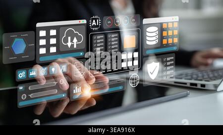 Digital file management system improves collaboration, enhances workflow, and supports secure cloud storage Parse Stock Photo
