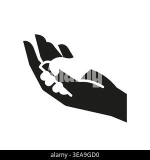 Baby Holding Finger Icon Stock Vector