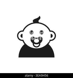 Baby Face Icon Stock Vector