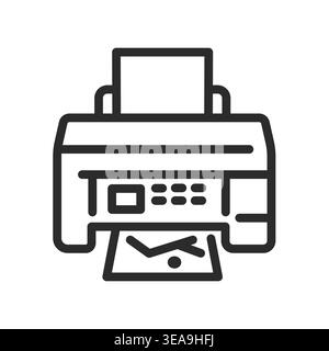 Printer Device Icon Stock Vector