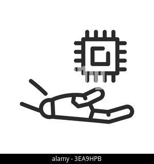 AI Powered Technology Icon Stock Vector