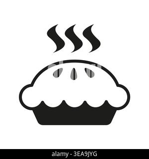 Hot Pie Icon Stock Vector