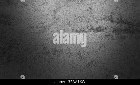Dark grunge concrete texture background with vignette, distressed cement surface Stock Photo