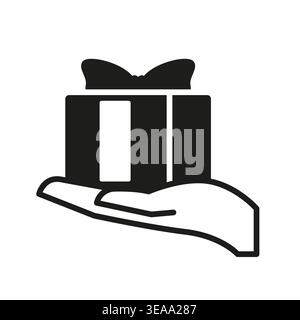 Gift In Hand Icon Stock Vector