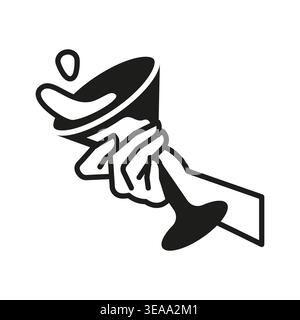 Cocktail Glass Icon Stock Vector