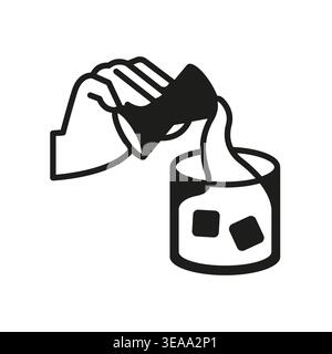 Drink With Ice Icon Stock Vector