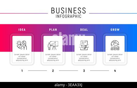 Business Infographic Template Stock Vector