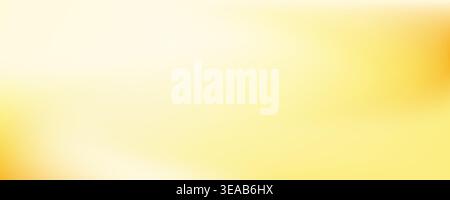 Butter yellow gradient background. Smooth cream blur texture backdrop. Pale pastel yellow gold flowing liquid effect wallpaper for banner, flyer, presentation, poster. Vector abstract universal cover Stock Vector