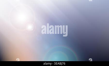 Abstract blue and lavender background with soft lens flares and ethereal light rays a serene dreamlike atmosphere for digital design and creative medi Stock Vector
