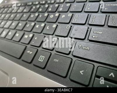 Closeup of a Keyboard Stock Photo