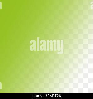 Green gradient texture. Checkerboard background Vector. Diagonal light transition. Eco nature style. Manual vector only. No autotrace used. Stock Vector