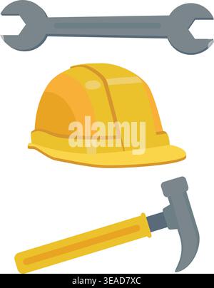 Construction Safety Tools Set Vector Image Stock Vector