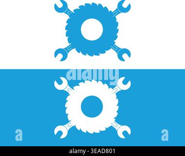 Labor Day celebration gear icon collection Stock Vector
