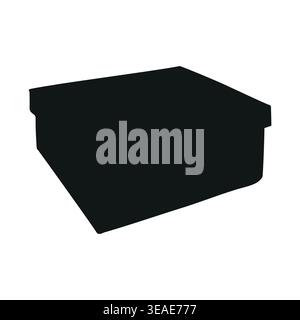 Vector hand drawn outline cupboard box Stock Vector