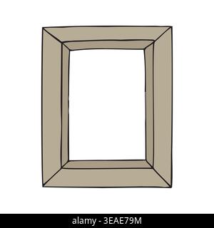 Vector hand drawn doodle sketch frame Stock Vector