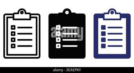 Visual Representation Of Checklists Using Different Color Schemes And Design Styles On Clipboards Vector Checkmark Icons Stock Vector
