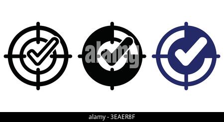 Visual Representation Of Approval And Completion With Circular Progress Indicators And Checkmarks Vector Checkmark Icons Stock Vector