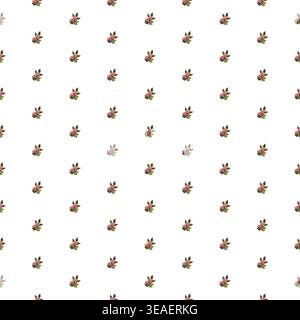 Composition of pink roses. Seamless pattern. Vector illustration. Stock Vector