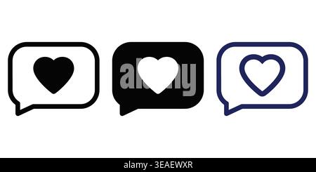 Exploring the Evolution and Variations of Social Media Like Icons in Modern Digital Communication Platforms Vector contact icons Stock Vector