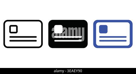 Diverse visual representations and styling variations of envelope icons for design and branding purposes Vector contact icons Stock Vector