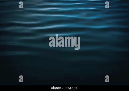 Texture of dark blue sea water Stock Photo