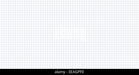 Seamless squared notebook paper texture with blue grid lines on light background. Clean math sheet pattern, school stationery backdrop, geometric design for print, packaging and creative projects. Stock Vector