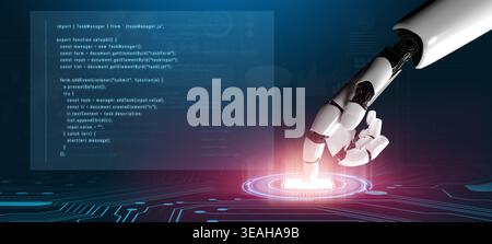 AI assistant enhance programming task manager functionality and automate user interface coding with improved error handling and interaction flow Vouch Stock Photo