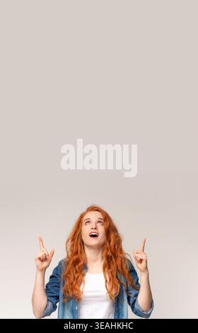 Collage Showing a Collection of Expressions and Poses of a Woman With Red Hair in Different Settings Stock Photo