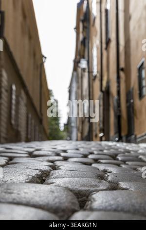 Old Town Lane in Old Town Gamla Stan, Stockholm, Sweden Stock Photo