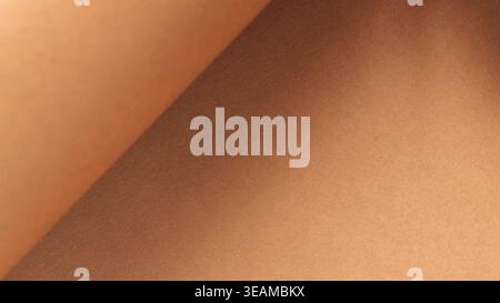 Abstract diagonal gradient background transitioning from beige to brown with smooth texture Stock Photo