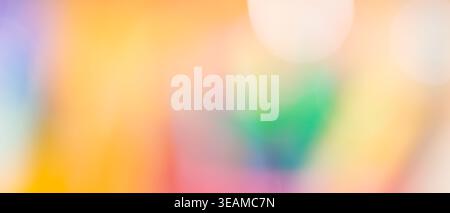 Soft multicolor pastel gradient abstract background with rainbow spectrum bokeh effect Stock Photo