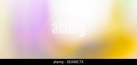 Soft pastel abstract background with dreamy pink lilac and golden yellow blurred gradient Stock Photo