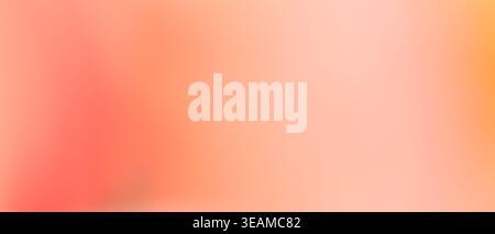 Smooth coral and peach gradient abstract background blending into blush pink tones with copy space Stock Photo