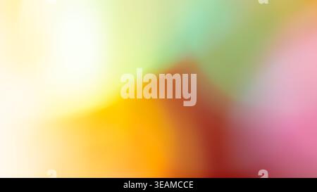 Vibrant multicolor gradient abstract background with teal yellow orange and pink color tones Stock Photo
