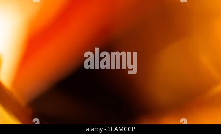 Dark abstract background with orange red and black gradient blur Stock Photo