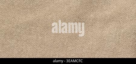 Beige knitted cotton fabric texture with fine diagonal weave pattern as a background Stock Photo