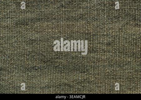Dark olive green loop pile carpet texture with tight ribbed weave pattern Stock Photo