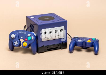 game console, nintendo gamecube, game consoles Stock Photo