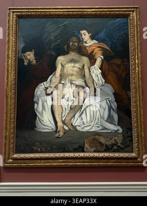 Edouard Manet painting The Dead Christ with Angels, 1864, Impressionist ...
