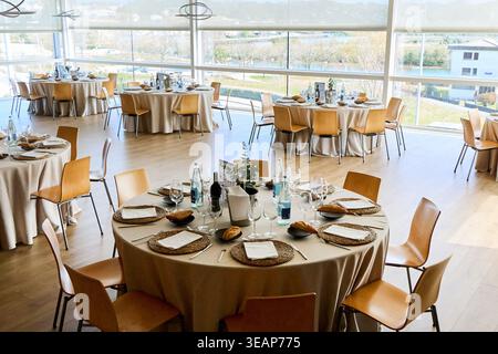 Tables, Restaurant. Stock Photo