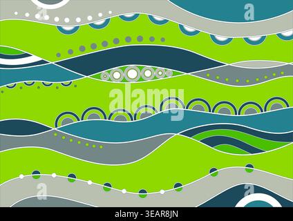 summer abstract background of sea wave colors Stock Vector