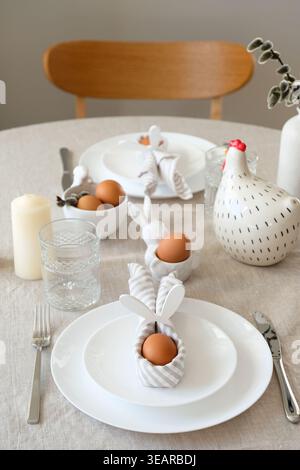 easter, table cover, breakfast table, easters, table covers, breakfast tables Stock Photo