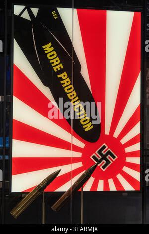 A collection of World War II propaganda posters from various years ...