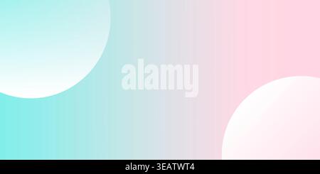 abstract background featuring overlapping circular shapes with smooth pastel gradient transitions. Perfect for advertising materials, social media Stock Photo