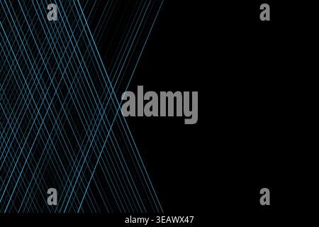 Abstract Diagonal Lines on Black Background Stock Vector
