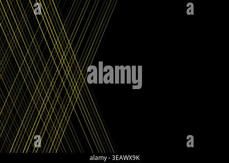 Abstract Diagonal Lines on Black Background Stock Vector