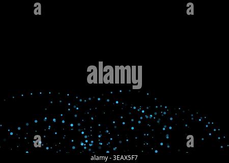 wavy splash particles circles abstract background Stock Vector