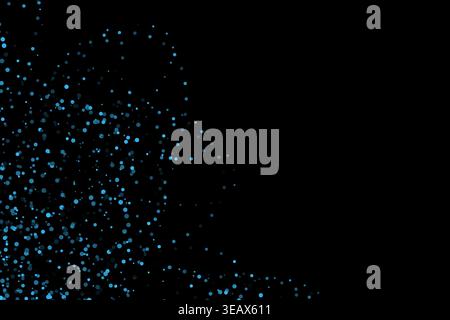 wavy particles splash circles abstract background Stock Vector